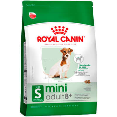 Ração Seca Royal Canin Mini Adult 8+ Para Cães Adultos de Porte Pequeno Com 8 Anos Ou Mais - 1 Kg