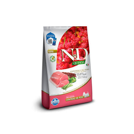 Ração Farmina N&D Quinoa Controle de Peso Suíno Para Cães Adultos Raças Pequenas 2,5kg