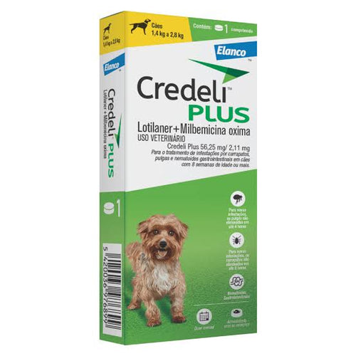 Credeli Plus 56,25/2,11mg 1,4-2,8kg 1cp