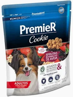 Cookie Premier Cães Filhotes Frutas Vermelhas e Aveia - 250 G